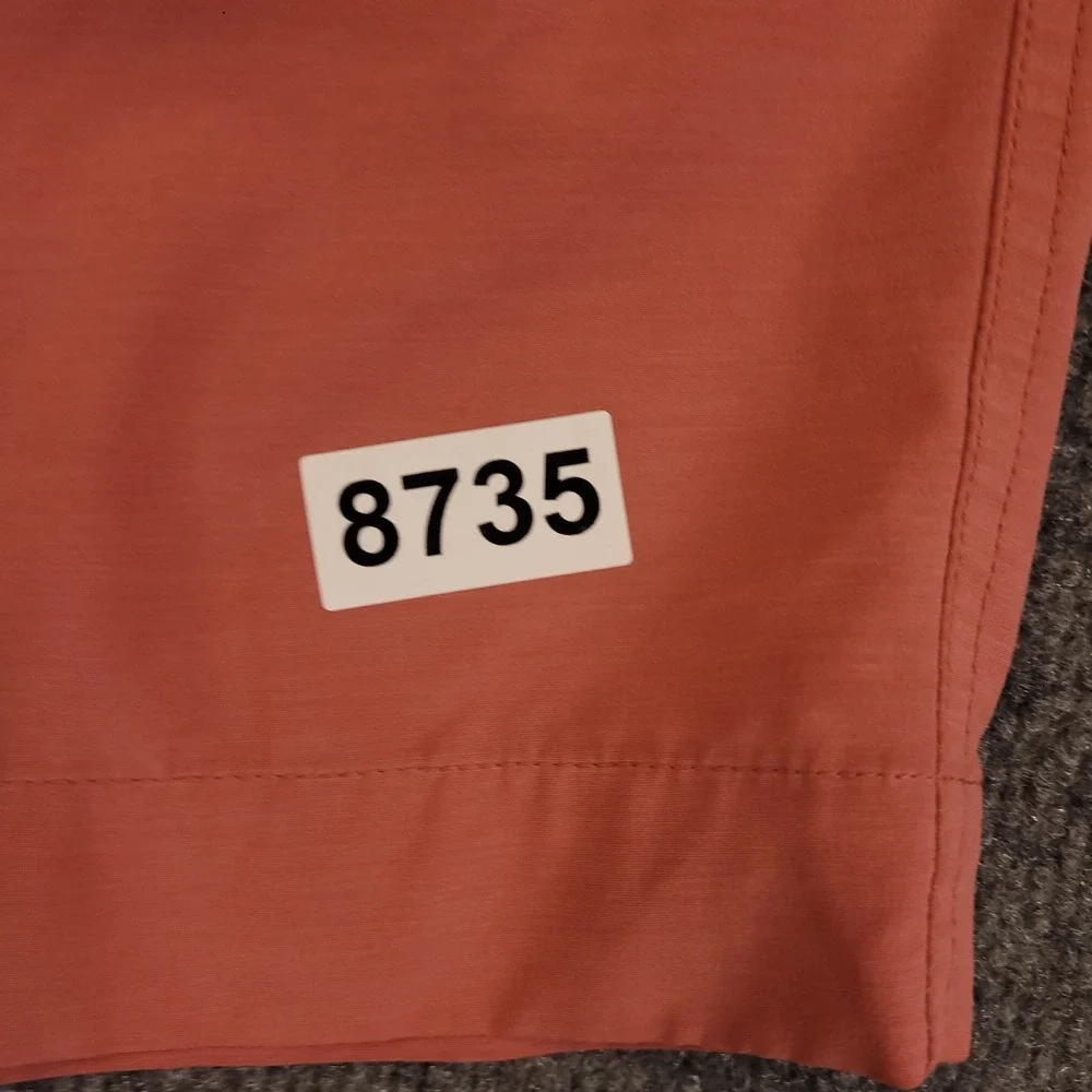 Faherty All Day Golf Shorts Mens 33x8 Salmon Performance Stretch Drawstring